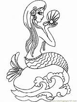Coloring Pages Mako Mermaids Popular Mermaid sketch template