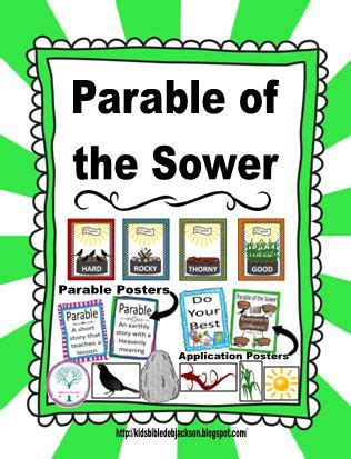 bible fun  kids cathys corner parable   sower