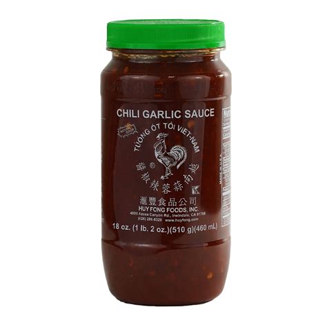 huy fong foods chili garlic sauce  oz  count vifon