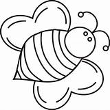 Coloring Bee Bumble Template Pages Printable Cartoon Templates Colour Clipart Sheets Clip Cliparts Colouring Print Kids Outline Color Sheet Insect sketch template