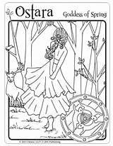 Coloring Ostara Pages Goddess Spring Adult Wiccan Kids Pagan Equinox Lrn Book Easter Sheets English Vernal Adults Witch Wicca Luv sketch template