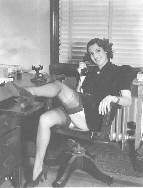 love the stocking 1950 s pinup secretary pinterest black white photos