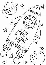 Space Coloring Pages Easy Print Kids Crafts Fun Preschool Theme Drawing Choose Board Activities sketch template
