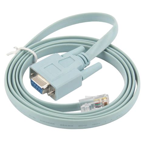 db  rj connector network cable  cisco switch router blue serial port console cable
