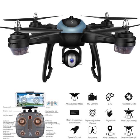 rc quadcopter drone  wide angle hd camera lh xg dual gps fpv drone quadcopter  p