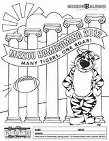 Mizzou Homecoming Tigers sketch template