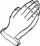 Hands Coloring Praying Pages Kids Hand Prayer Printable Drawing Colouring Children Template Clipart Sheets Color Symbols Pray Open Colour Cliparts sketch template