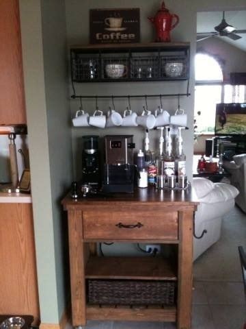 ana white coffee bar  kitchen island diy projects