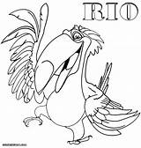 Rio Coloring Pages Print Coloringway sketch template