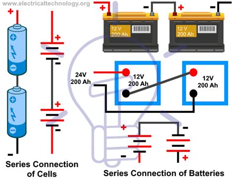 series parallel  series parallel connection  batteries diagrams