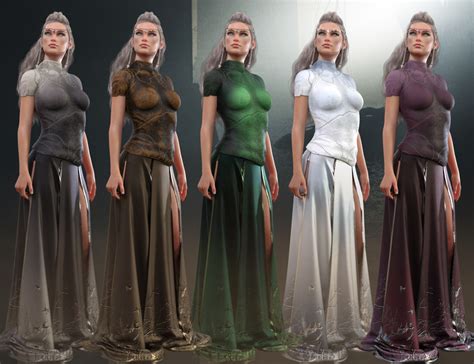 dforce cb layla clothing set for genesis 8 and 8 1 females daz 3d