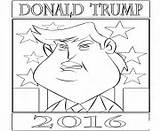 Trump Coloring Donald Pages Printable Face Book Explore Info sketch template