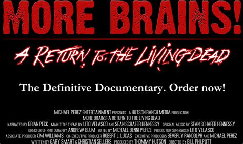 more brains a return to the living dead — the definitive documentary available on dvd now