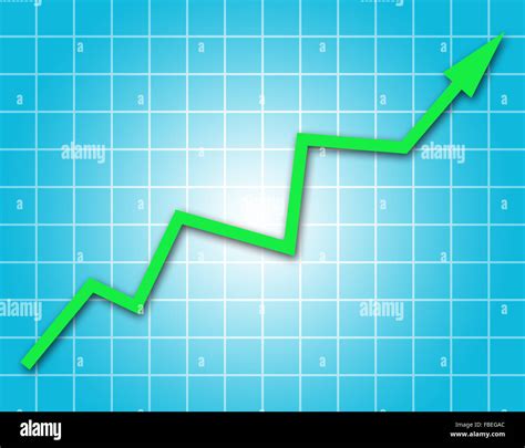 arrow graph   stock photo alamy
