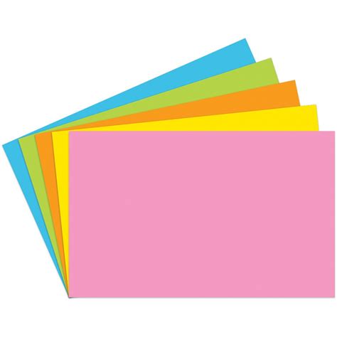 index cards blank    brite assorted pack   top top