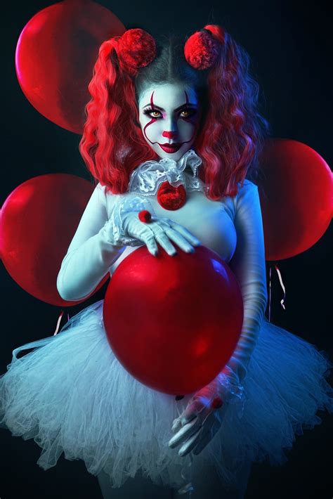 pennywise woman sexy clown dark photography halloween photography