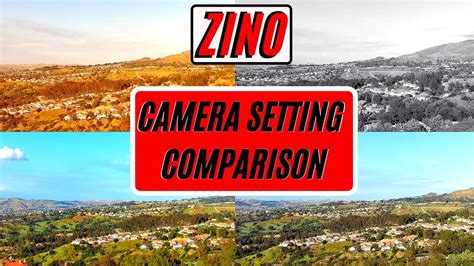 hubsan zino camera settings comparison youtube