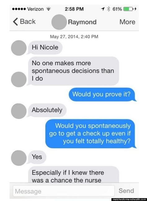 Nurse Nicole Urges Horny Tinder Dudes To See A Doctor Huffpost