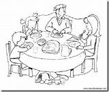 Familia Comiendo Familias Comer sketch template