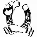 Horseshoe Vector Herradura Herraduras Caballo Dibujos Caballos Sombrero Vaquero Vaqueros Sombreros Horseshoes Tatuajes Alas 123rf Clipartmag Resultado Tatto Vaquera Depositphotos sketch template