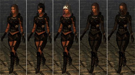ebony ranger armor at skyrim nexus mods and community
