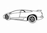 Lamborghini Voiture Murcielago Coloring4free Sportive Kolorowanki Sportowe Gallardo Huracan Supercars Butterfly sketch template