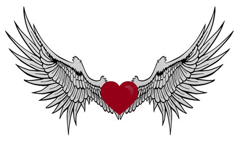 hearts  wings   clip art  clip art