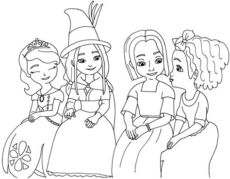 sofia   coloring pages   witch sofia