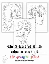 Lilith Coloring sketch template