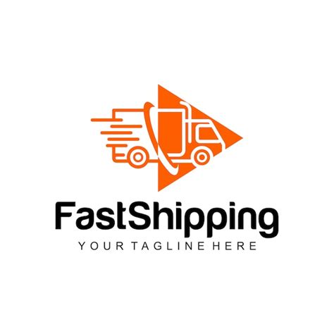 shipping logo premium vector