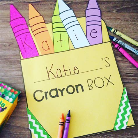 crayon box  craft   school craft  practice