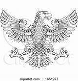 Heraldic Imperial Eagle Symbol Atstockillustration 2021 sketch template