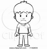 Boy Clipart Standing Sad School Mad Cartoon Coloring Expression Boys Vector Cory Thoman Outlined Small Clipartof Illustrations Royalty Rf Collc0121 sketch template