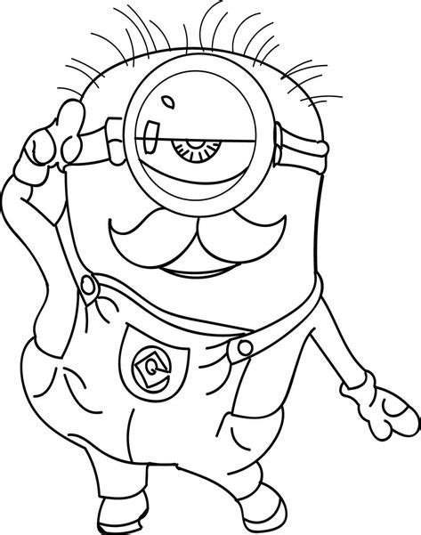 minion coloring pages  coloring pages  kids minion coloring