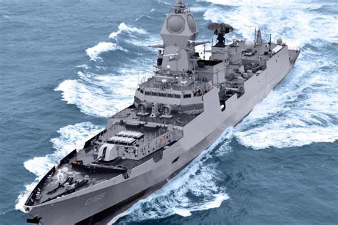 indian navy   ship  visakhapatnam class destroyers