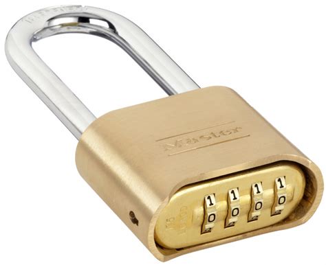 master lock combination padlock resettable bottom dial location horizontal shackle clearance