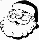 Santa Laughing Clous Coloring Pages Christmas sketch template