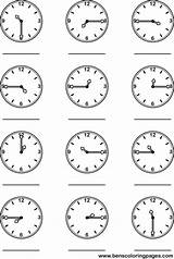 Clock Quarter Hour Coloring Time Learn Learning School Handout Below Please Print Click sketch template