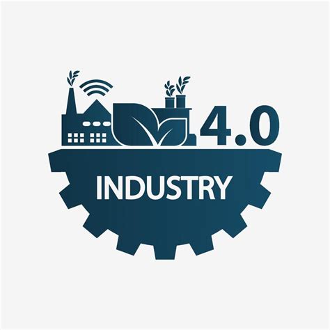 industria  icono logotipo de fabrica concepto de tecnologia