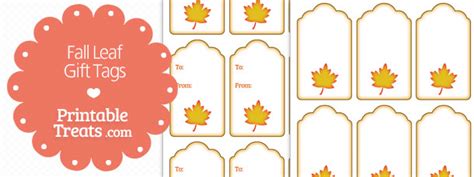 fall leaf gift tags printable treatscom