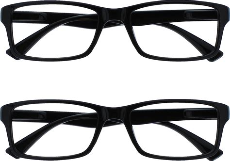 the reading glasses company black readers value 2 pack designer style