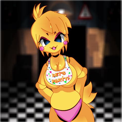 toy chica five nights at freddys 2 anime style by