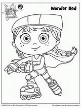 Coloring Super Why Pages Book Chuck Cheese Wonder Red Pbs Birthday Kids Readers Parents Printable Party Clipart Colouring Friends Superwhy sketch template