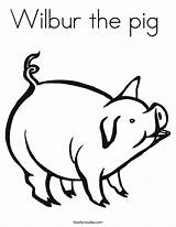 Pig Wilbur Coloring Built California Usa sketch template