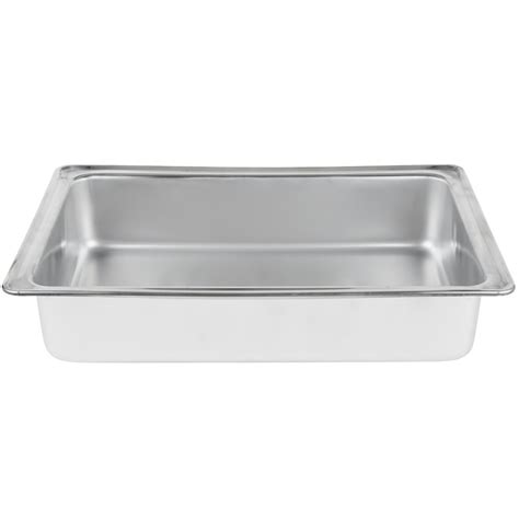 vollrath  replacement water pan   qt   full size classic brass chafers