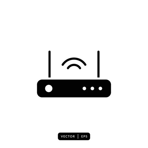 router icon vector sign  symbol  vector art  vecteezy