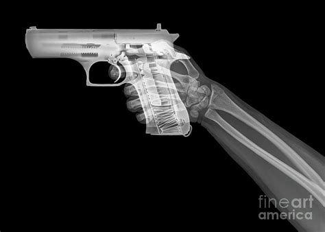 Handgun Under X Ray Photograph By Guy Viner Fine Art America