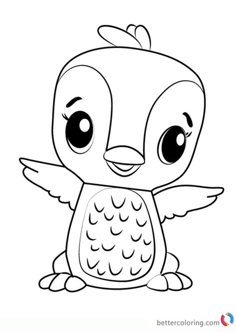 polar penguala  hatchimals coloring pages  printable coloring