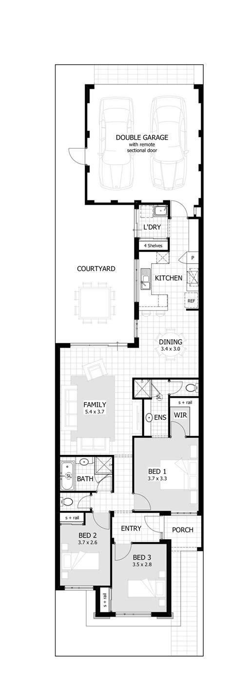 house plan inspiraton home floor plans narrow lots