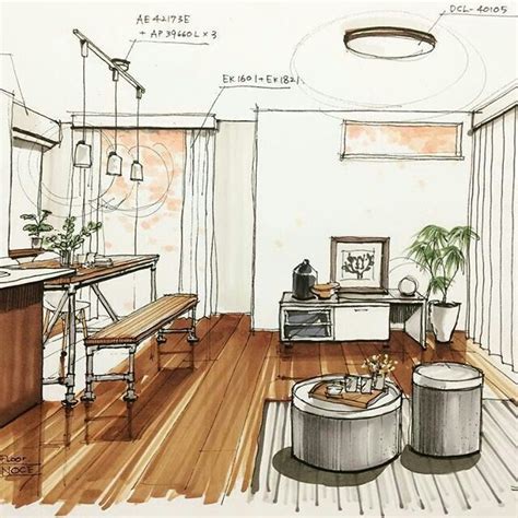 pin  sneu uens llc  room sketch interior design renderings